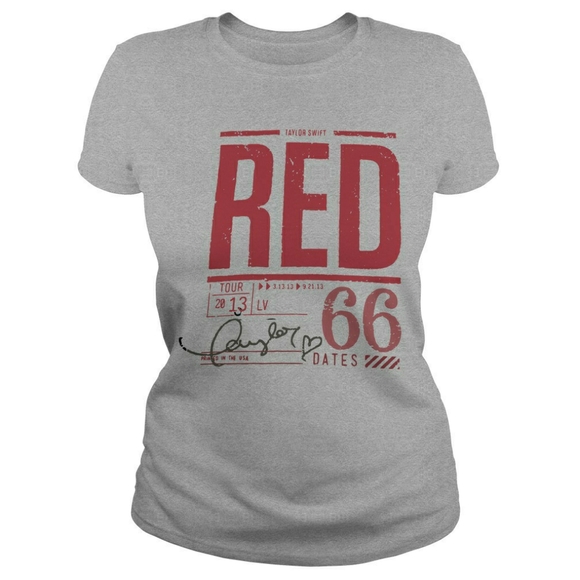 Taylor Swift Tops - Taylor Swift Concert Band Tee Red Tour 2013 Music